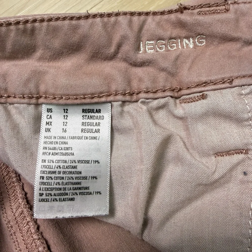 American Eagle Outfitters Women's Pink Jegging Pants Jeans Size 12
